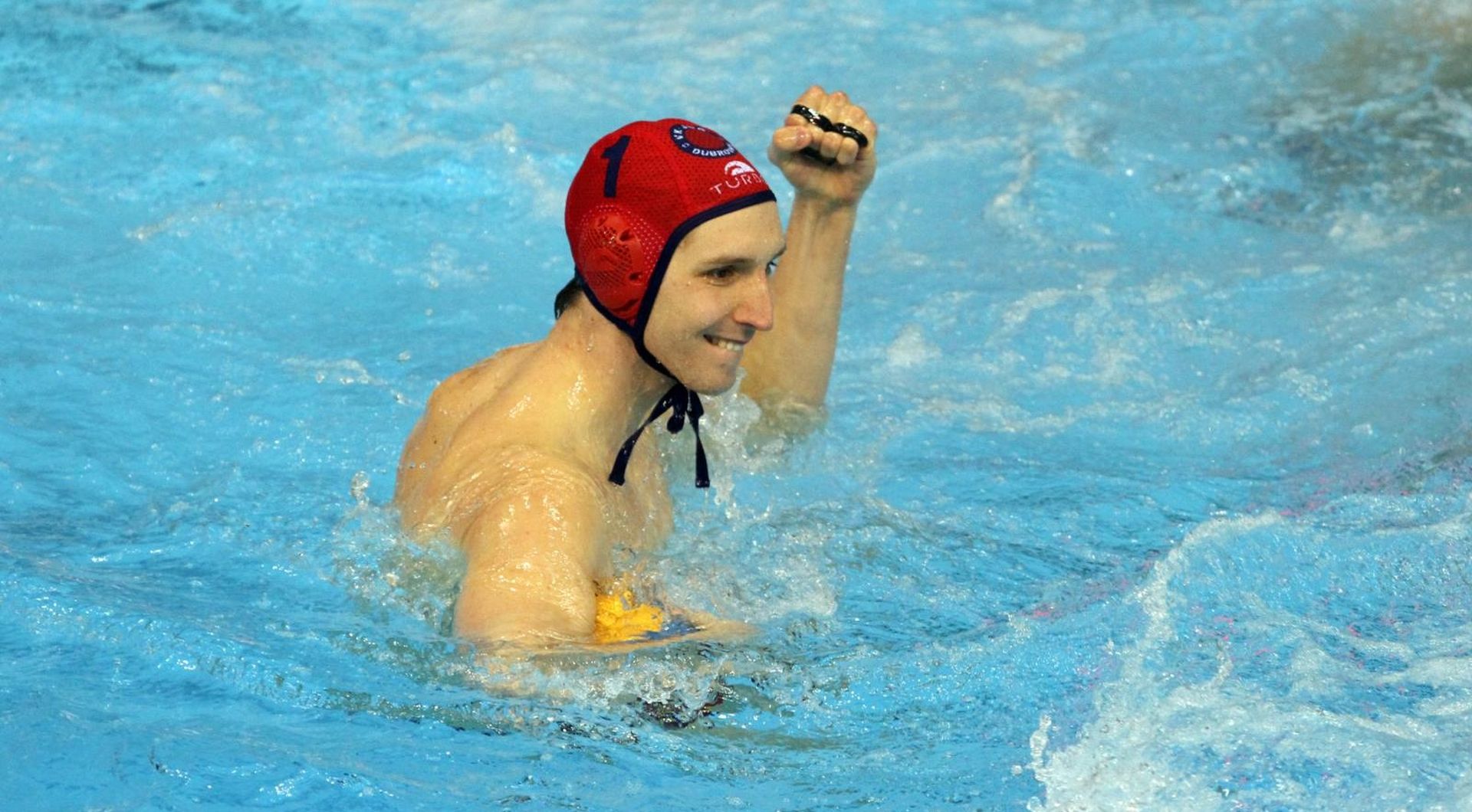 03.04.2015., bazen Kantrida, Rijeka - Final Four regionalna vaterpolo liga, finalna utakmica, Primorje Erste banka - Jug CO. Vratar Juga Marko Bijac. 
Photo: Goran Kovacic/PIXSELL