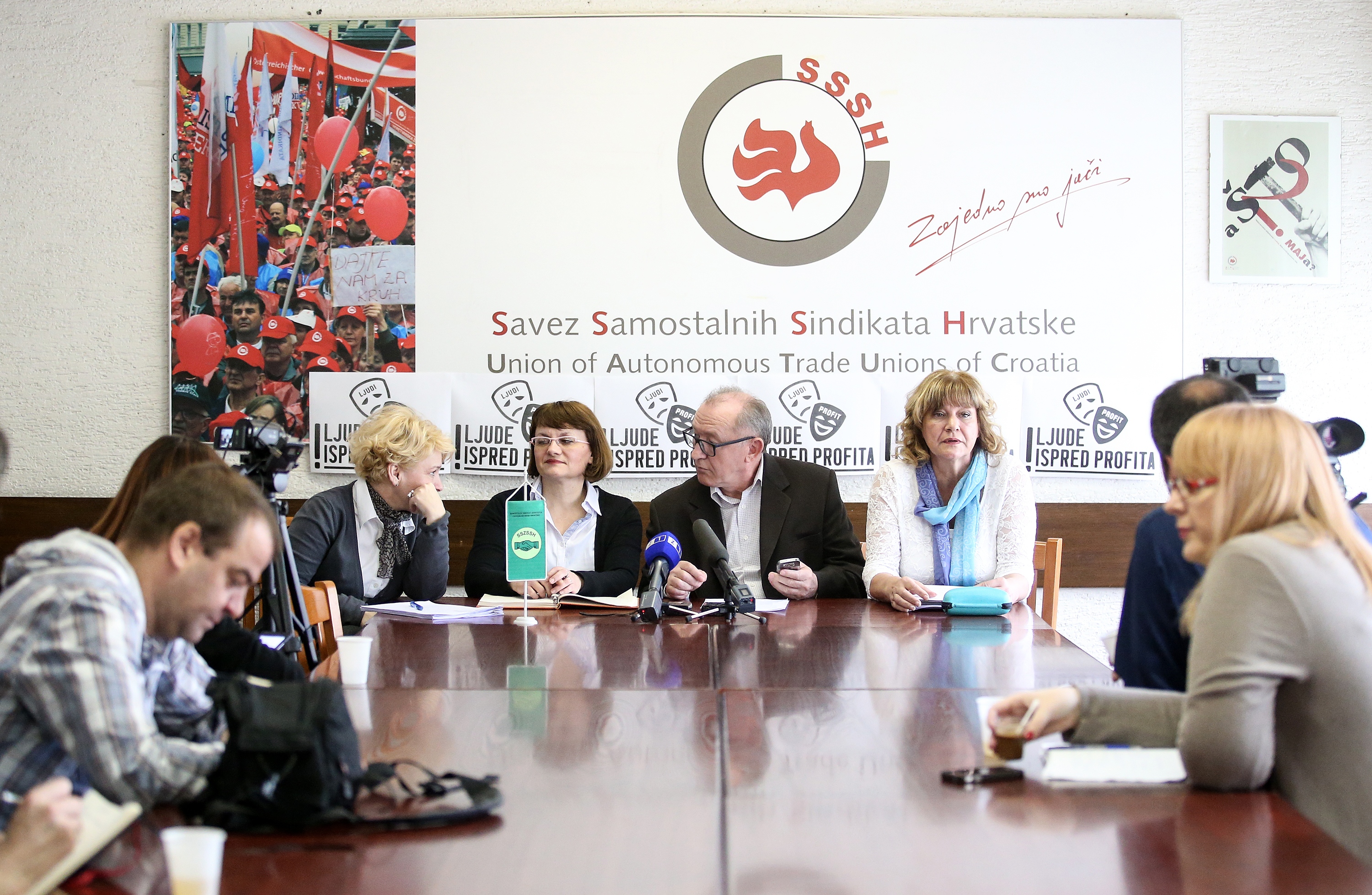 03.05.2016., Zagreb -  Konferencija za medije - Reforma ili privatizacija u zdravstvu, racionalizacija na teret gradjana.  Photo: Petar Glebov/PIXSELL