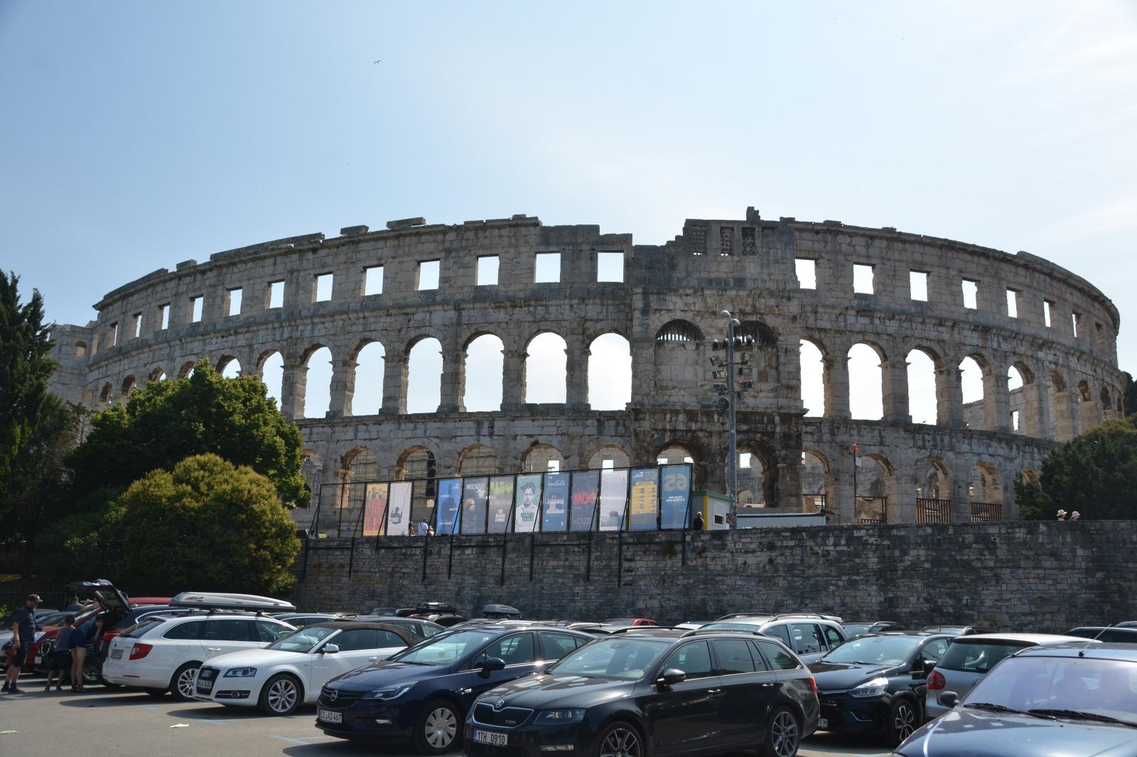 05.07.2018., Pula - 65. Pulski filmski festival je pred vratima. Za manje od deset dana zapocinju projekcije u Areni, a diljem grada u tijeku su pripreme za otvorenje.  
Photo: Dusko Marusic/PIXSELL