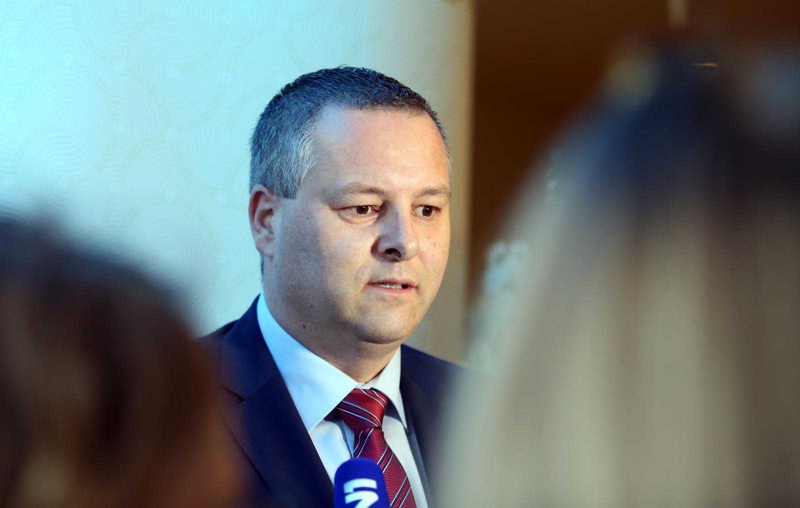 06.04.2019., Petrcane - Hrvatska turisticka zajednica organizirala je u Falkensteiner hotelu Iadera 15. svecanu dodjelu nagrada "Zlatna penkala" koja se dodjeljuje inozemnim novinarima za najbolje medijske objave o Hrvatskoj kao turistickoj destinaciji. Kristijan Stancic. 
Photo: Dusko Jaramaz/PIXSELL