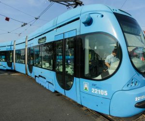 06.08.2018., Zagreb - Obustava tramvajskog prometa na relaciji Sopot - Savski most zbog rekonstrukcije remetineckog rotora koja ce trajati do pocetka 2020. Za vrijeme rekonstrukcije rotora na relaciji Savski most - Sopot voziti ce autobusna linija 607, dok ce se tramvaj broj 14 okretati na Savskom mostu.  Photo: Filip Kos/PIXSELL