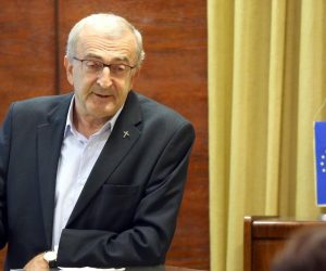 06.10.2017., Zagreb - U Napretkovom kulturnom centru otvorena konferencija mladih, obiljezavanje 115 godina HKD Napredak i 25 godina od obnove Napretka u Zagrebu. Okupljene mlade pozdravio je Franjo Topic, predsjednik HKD Napredak.
Photo: Robert Anic/PIXSELL