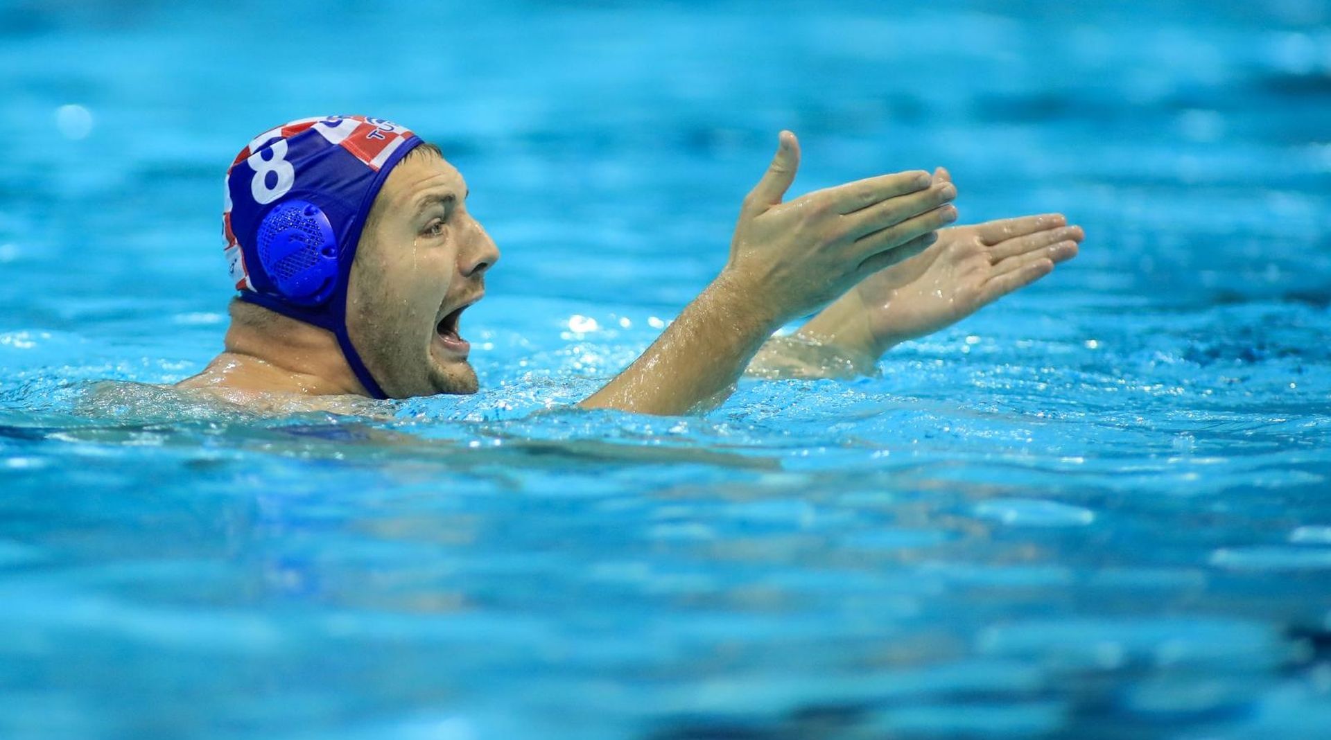 07.04.2019.,SRC Mladost, Zagreb - Zavrsni turnir 2. LEN Europa kupa, finale, Madjarska - Hrvatska. Andro Buslje.
 Photo: Slavko Midzor/PIXSELL