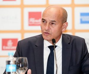 7.6.2017., Zagreb - Na konferenciji za medije u hotelu Esplanade najavljeno je novo izdanje teniskog turnira Croatia open u Umagu. Gradonacelnik Umaga Vili Bassanese.
Photo: Petar Glebov/PIXSELL