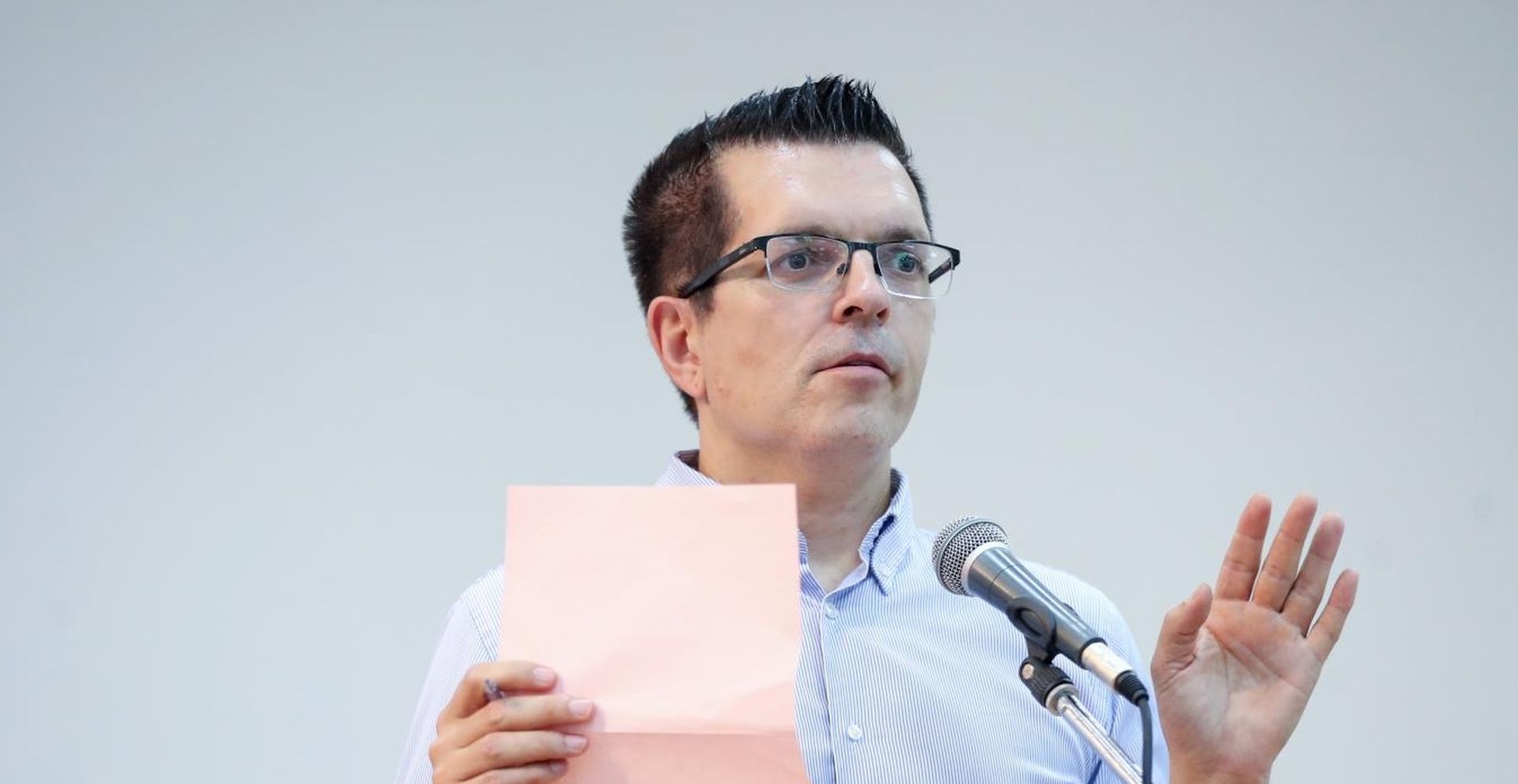 07.07.2019., Zagreb - Osnivacka skupstina nove  stranke Ivana Pernara u drustvenom domu Kasina.  Branimir Bunjac.
Photo: Igor Kralj/PIXSELL