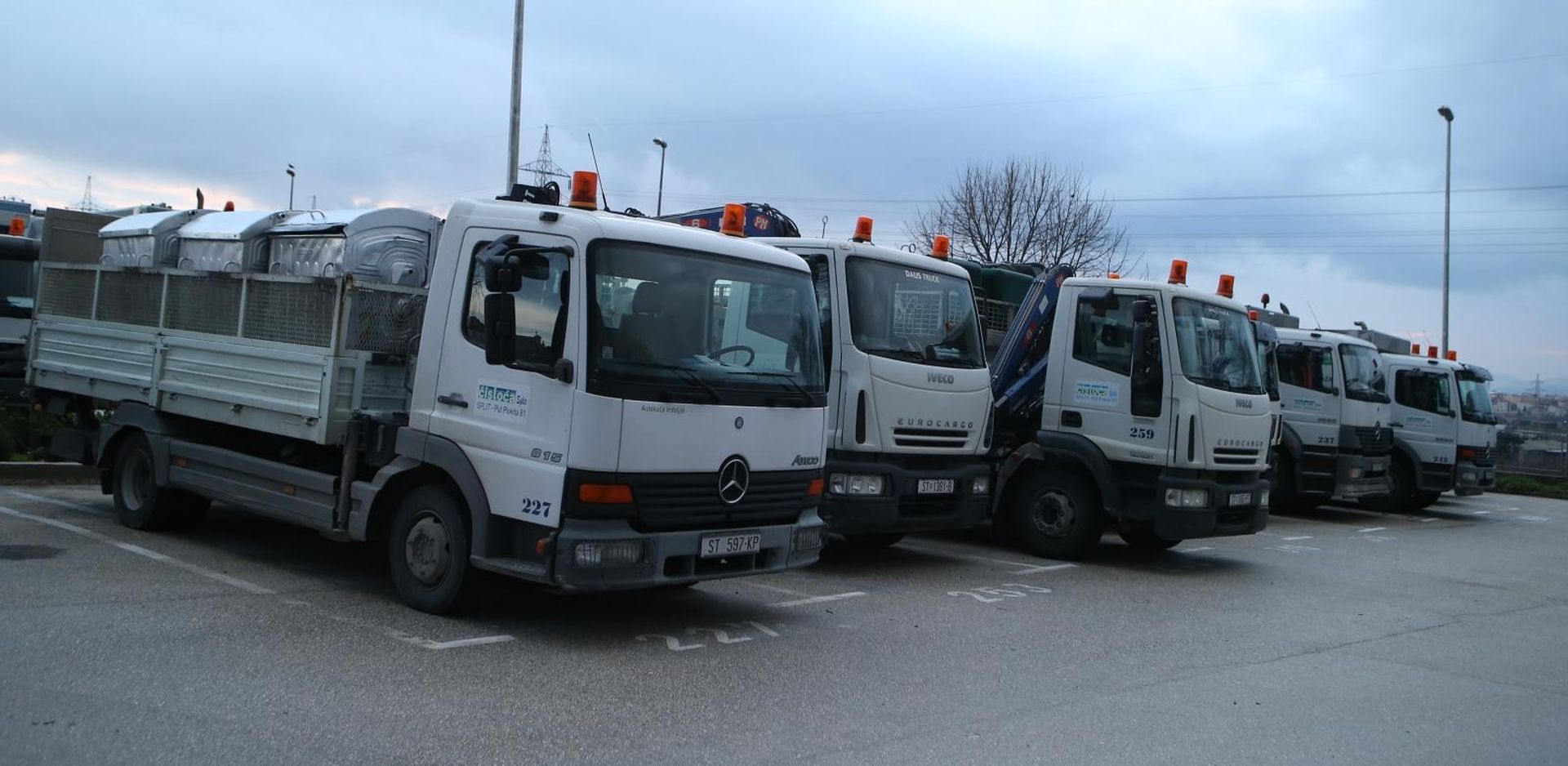 08.02.2018., Split - Vozni park u prostoru tehnicke sluzbe ‘’Cistoce’’. 
Photo: Ivo Cagalj/PIXSELL