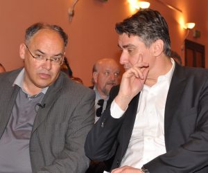 08.05.2013., Pula - Predizborni skup nezavisnog kandidata za zupana Istarske zupanije, Damira Kajina i koalicije SDP-HSU-HSLS-SDSS-SDA, odrzao se u Zajednici Talijana – Circolo. Kao gosti na skupu su govorili  Zoran Milanovic, predsjednik SDP-a, Damir Kajin, saborski zastupnik i kandidat za zupana Istarske zupanije, Pedja Grbin, saborski zastupnik i kandidat za gradonacelnika Pule, Evelina Biasiol Brkljacic kandidatkinja za zamjenicu zupana i Silvano Hrelja, saborski zastupnik i predsjednik HSU-a Hrvatske. 
Photo: Dusko Marusic/PIXSELL