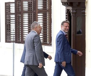 09.07.2019., Zagreb - Dan nakon ostavke ministra Kuscevica u Banskim dvorima poceo je sastanak predstavnika stranka vladajuce koalicije.  Branko Bacic, Gordan Jandrokovic.
Photo: Patrik Macek/PIXSELL