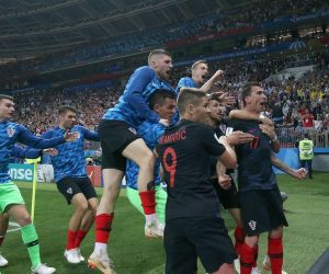 Moskva: Hrvatska i Engleska u polufinalu na Svjetskom prvenstvu Moskva: Hrvatska i Engleska u polufinalu na Svjetskom prvenstvu 11.07.2018., stadion Luznjiki, Moskva, Rusija - Svjetsko nogometno prvenstvo 2018., polufinale, Hrvatska - Engleska. Mario Mandzukic u drugom produzetku zabio za vodstvo 2:1. Photo: Igor Kralj/PIXSELL