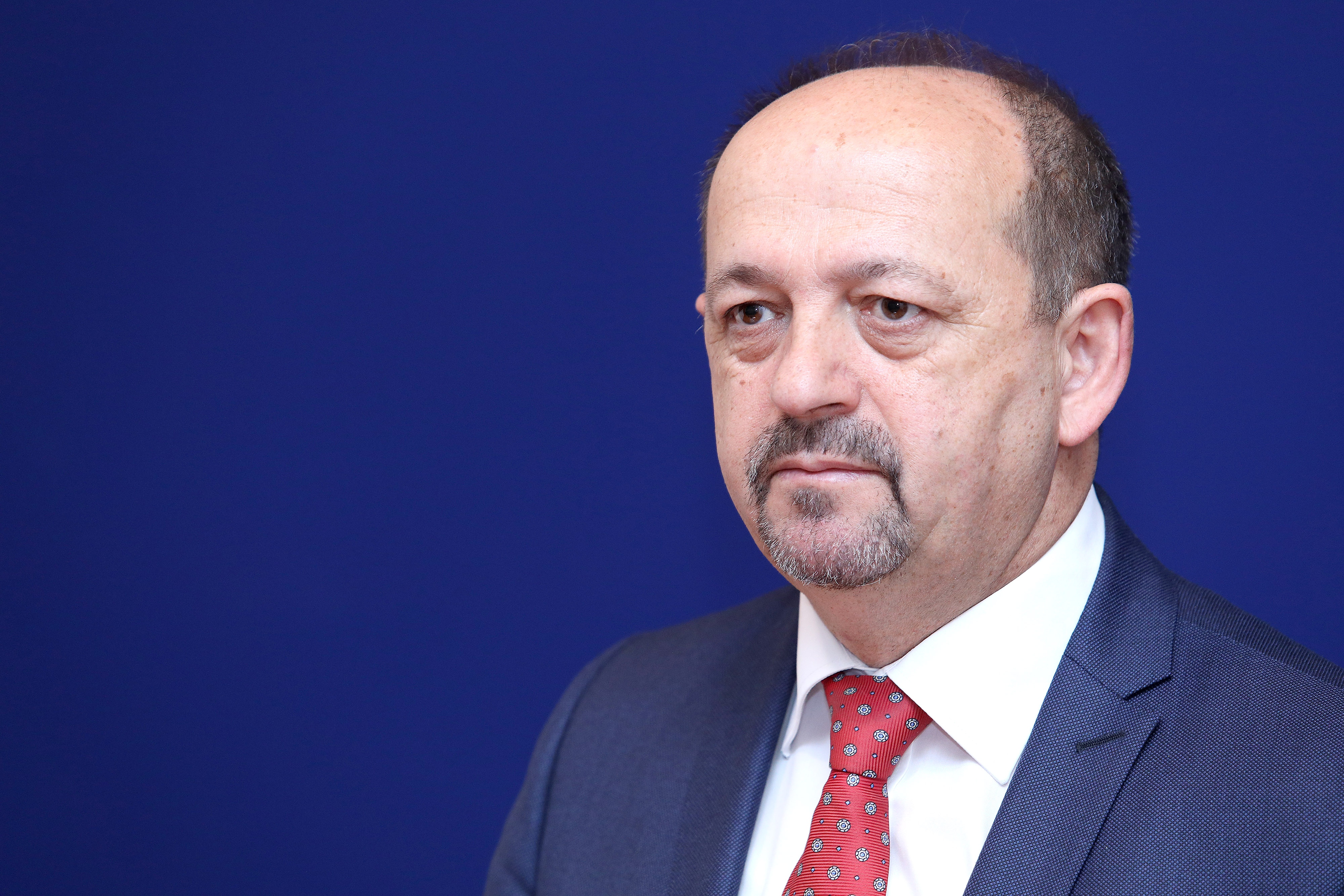 12.04.2019., Zagreb - Zastupnik Ivan Lovrinovic odrzao je u Saboru konferenciju za medije na kojoj je govorio o temi Hrvatska izmedju Bruxellesa i Pekinga.
Photo: Patrik Macek/PIXSELL