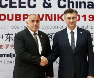 12.04.2019., Dubrovnik - U hotelu Rixos odrzava se 9th Business Forum of CEEC & China (9. poslovni forum zemalja srednje i istocne Europe i Kine). Bugarski premijer Bojko Borisov, predsjednik Vlade RH Andrej Plenkovic Photo: Ivo Cagalj/PIXSELL