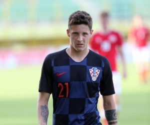 12.06.2019. , Pula - Stadion Aldo Drosina. Prijateljska medjunarodna nogometna utakmica U-21, Hrvatska-Danska. Domagoj Bradaric
Photo: Goran Kovacic/PIXSELL