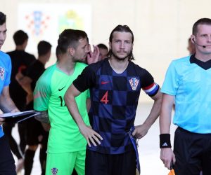 12.06.2019. , Pula - Stadion Aldo Drosina. Prijateljska medjunarodna nogometna utakmica U-21, Hrvatska-Danska. Ivan Sunjic
Photo: Goran Kovacic/PIXSELL