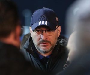 14.02.2019., Plzen, Ceska – Jake policijske snage medju navijacima ispred stadiona uoci pocetka prva utakmica 1/16 finala UEFA Europa lige: FC Viktoria Plzen – GNK Dinamo Zagreb. Photo: Igor Kralj/PIXSELL