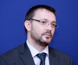 14.06.2019., Zagreb - Odbor za Ustav Poslovnik i politicki sustav skinuo je s dnevnog reda tocku o izuzecu predsjednice povjerenstva za sprjecavanje sukoba interesa, nakon cekga je oporba napustila sjednicu. Nezadovoljni oporbeni clanovi odbora odrzali su konferenciju za medije. 
Photo: Patrik Macek/PIXSELL