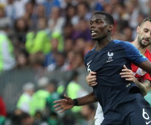 15.07.2018., stadion Luznjiki, Moskva, Rusija - Svjetsko nogometno prvenstvo 2018., finale, Francuska - Hrvatska. Paul Pogba, Marcelo Brozovic. Photo: Igor Kralj/PIXSELL