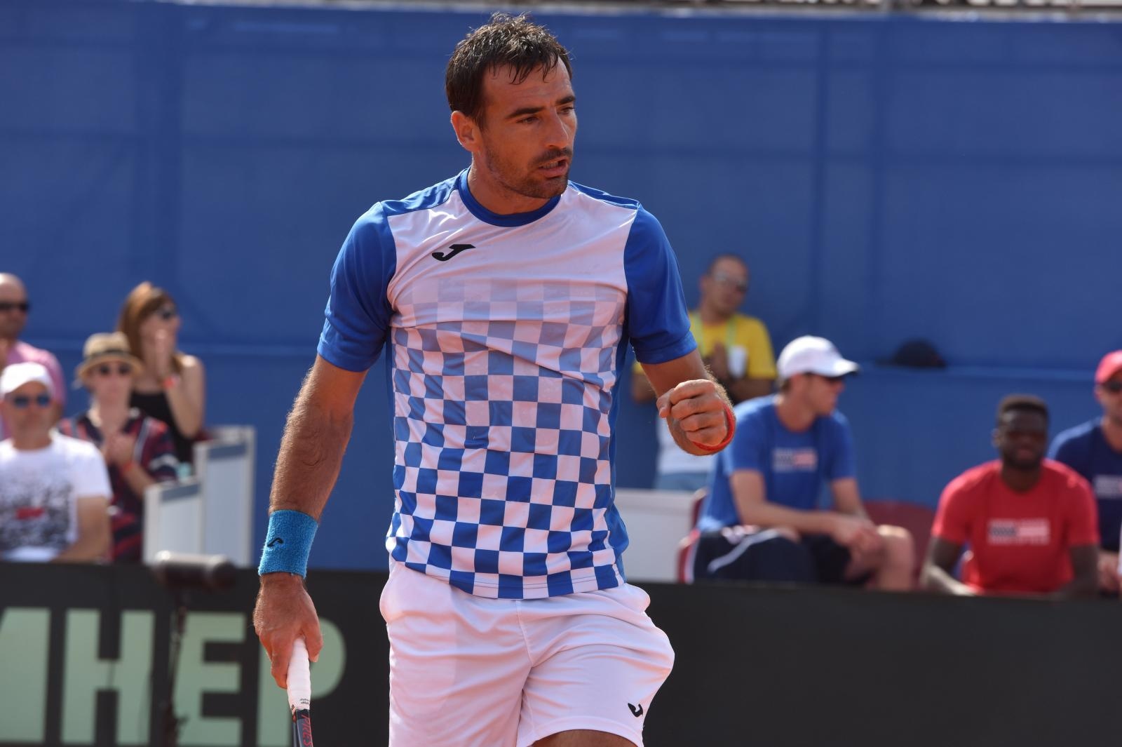 15.09.2018., Zadar - Polufinalni susret Davis Cupa izmedju Hrvatske i SAD-a. Teniski mec parova Mate Pavic/Ivan Dodig - Mike Bryan/Ryan Harrison
Photo: Hrvoje Jelavic/PIXSELL