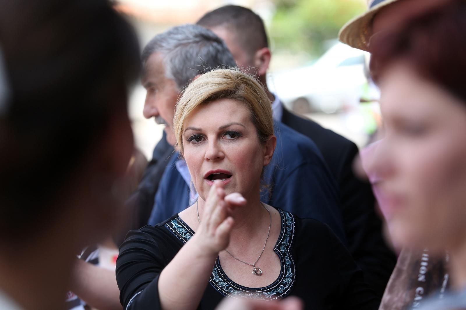 17.07.2019., Vrbnik - Predsjednica Kolinda Grabar Kitarovic posjetila Poljoprivrednu zadrugu Vrbnik.
Goran Kovacic/PIXSELL