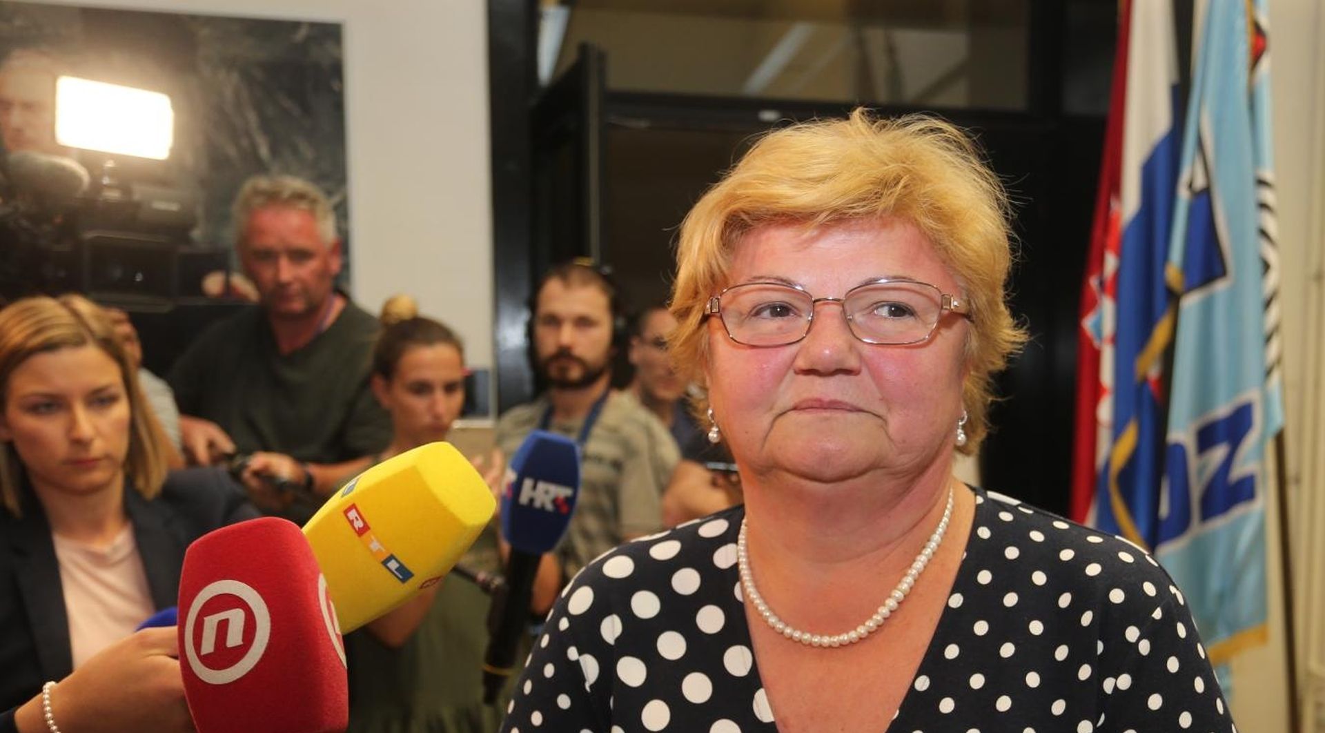 17.07.2019.,Zagreb - HDZ, dolazak clanova na sastanak predsjednistva i nacionalnog vijeca HDZ-a. Nada Murganic
Photo: Dalibor Urukalovic/PIXSELL