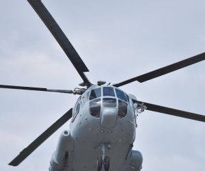 19.06.2018., Sibenik - Vatrogasne postrojbe Sibensko-kninske zupanije i helikopter MORH-a u vjezbi pred novu vatrogasnu sezonu. 
Photo: Hrvoje Jelavic/PIXSELL