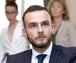 19.07.2019., Zagreb - Saborski Odbor za rad, mirovinski sustav i socijalno partnerstvo raspravlja o povjerenju novom ministru Josipu Aladrovicu.
Photo: Patrik Macek/PIXSELL