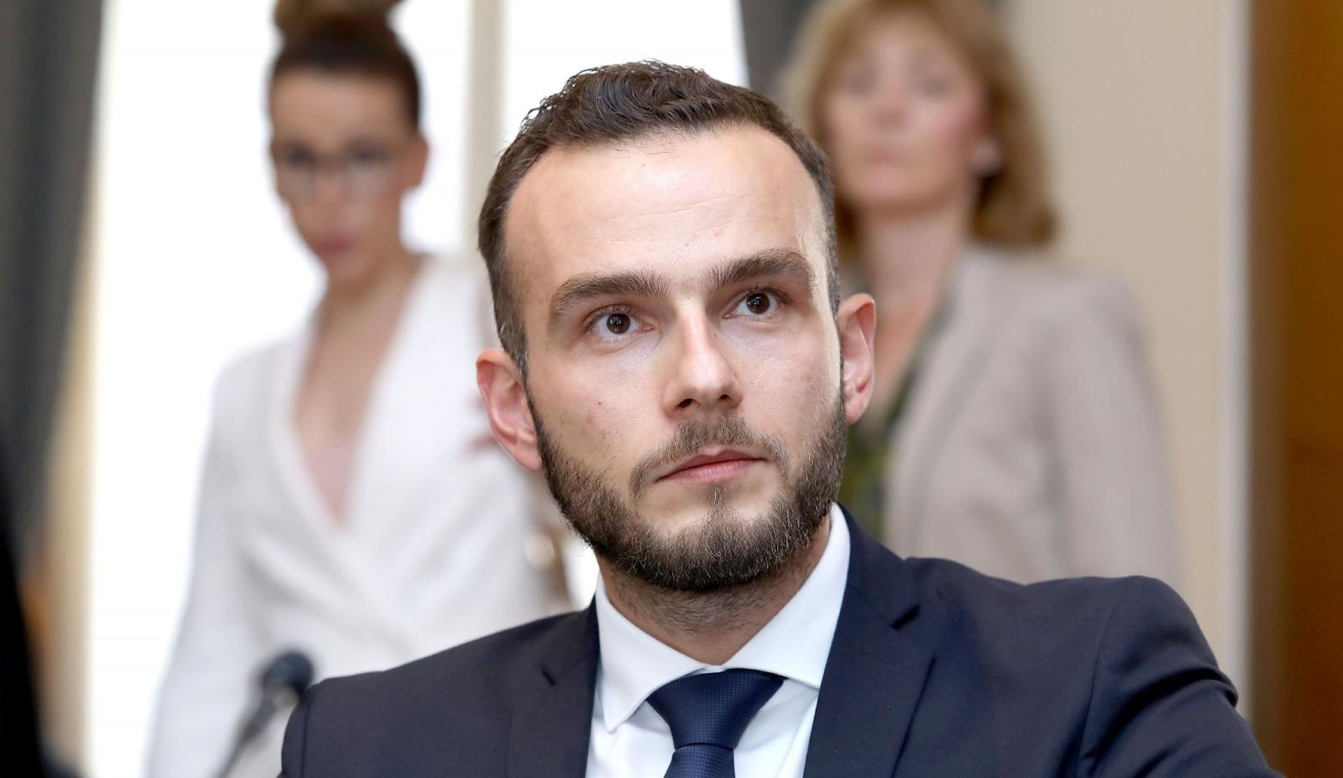 19.07.2019., Zagreb - Saborski Odbor za rad, mirovinski sustav i socijalno partnerstvo raspravlja o povjerenju novom ministru Josipu Aladrovicu.
Photo: Patrik Macek/PIXSELL