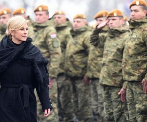 Varaždin: Predsjednica Grabar-Kitarović na svečanosti povratka Puma u grad 20.12.2018., Varazdin- Predsjednica Kolinda Grabar-Kitarovic prisustvovala svecanosti povodom povratka Puma u Varazdin.
Photo: Vjeran Zganec Rogulja/PIXSELL
