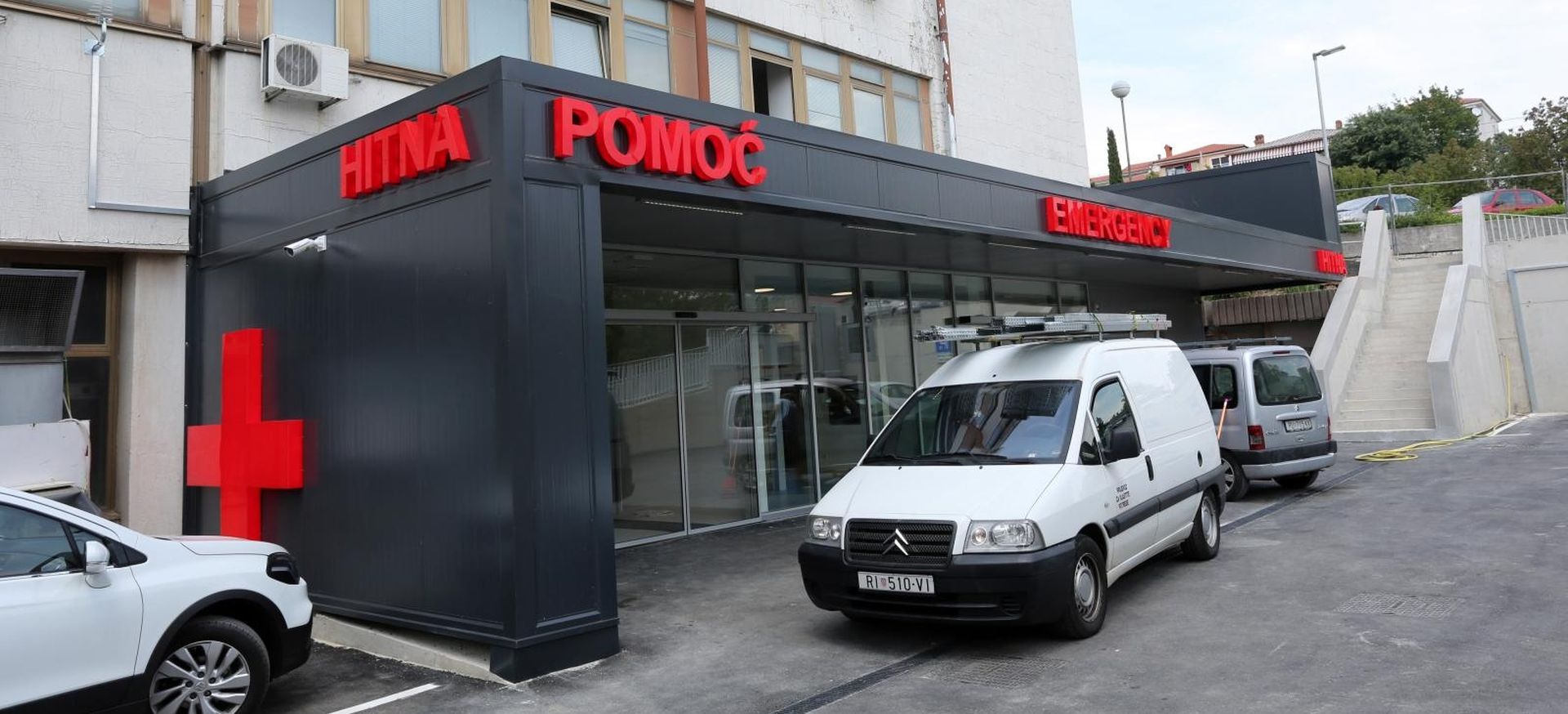 21.05.2018., Rijeka - Klinicki bolnici centar Rijeka gradi novi prostor za Hitnu pomoc u zgradi Poliklinike na lokalitetu Susak.

Photo: Goran Kovacic/PIXSELL