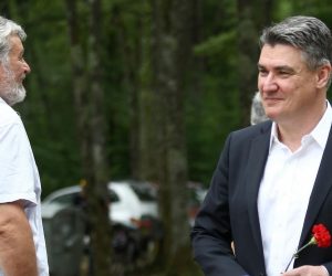 22.06.2019., Sisak - U organizaciji Saveza antifasistickih boraca i antifasista Republike Hrvatske, Sisacko-moslavacke zupanije i Grada Siska, u sumi Brezovica proslavljen je Dan antifasisticke borbe, u znak sjecanja na dan kada je 1941. u sumi Brezovica osnovan Prvi sisacki partizanski odred. Zoran Milanovic Photo: Borna Filic/PIXSELL