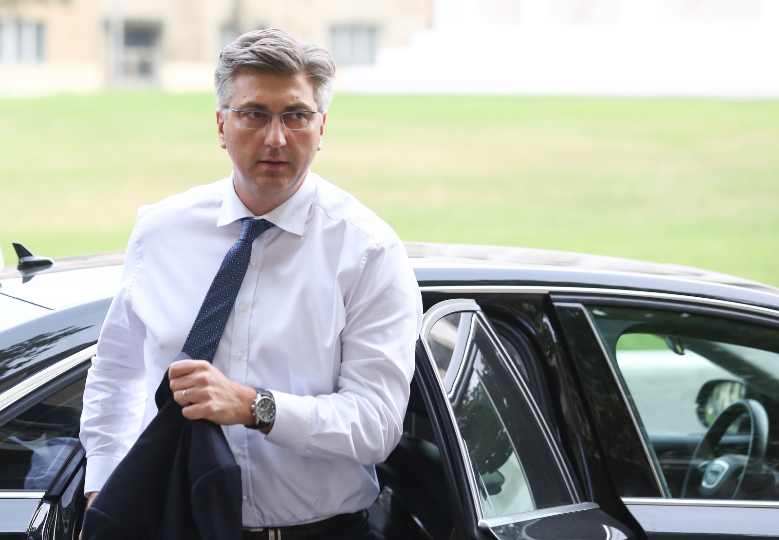 25.07.2019., Trg zrtava fasizma , Zagreb - Zajednicka sjednica Predsjednistva i Nacionalnog vijeca HDZ-a.Andrej Plenkovic .Photo: Marko Prpic/PIXSELL