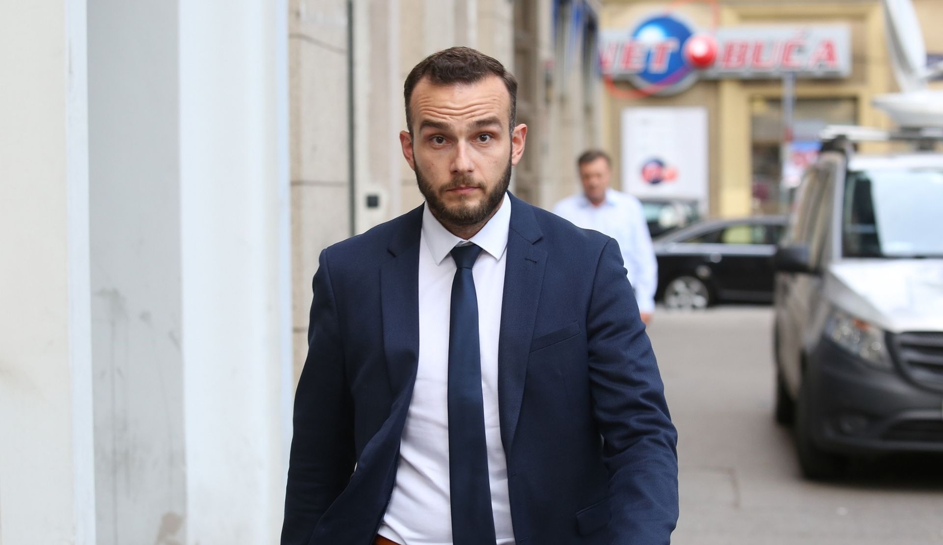 25.07.2019., Trg zrtava fasizma , Zagreb - Zajednicka sjednica Predsjednistva i Nacionalnog vijeca HDZ-a.Josip Aladrovic.Photo: Marko Prpic/PIXSELL