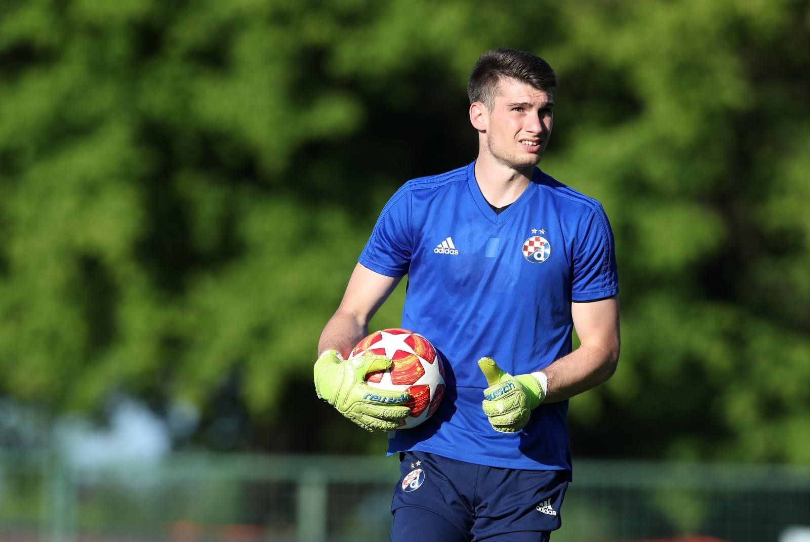 28.06.2019., Murska Sobota, Slovenija - Nogometasi Dinama odradjuju vecernji trening na stadionu Fazanerija u sklopu priprema u Sloveniji. Dominik Livakovic. Photo: Sanjin Strukic/PIXSELL