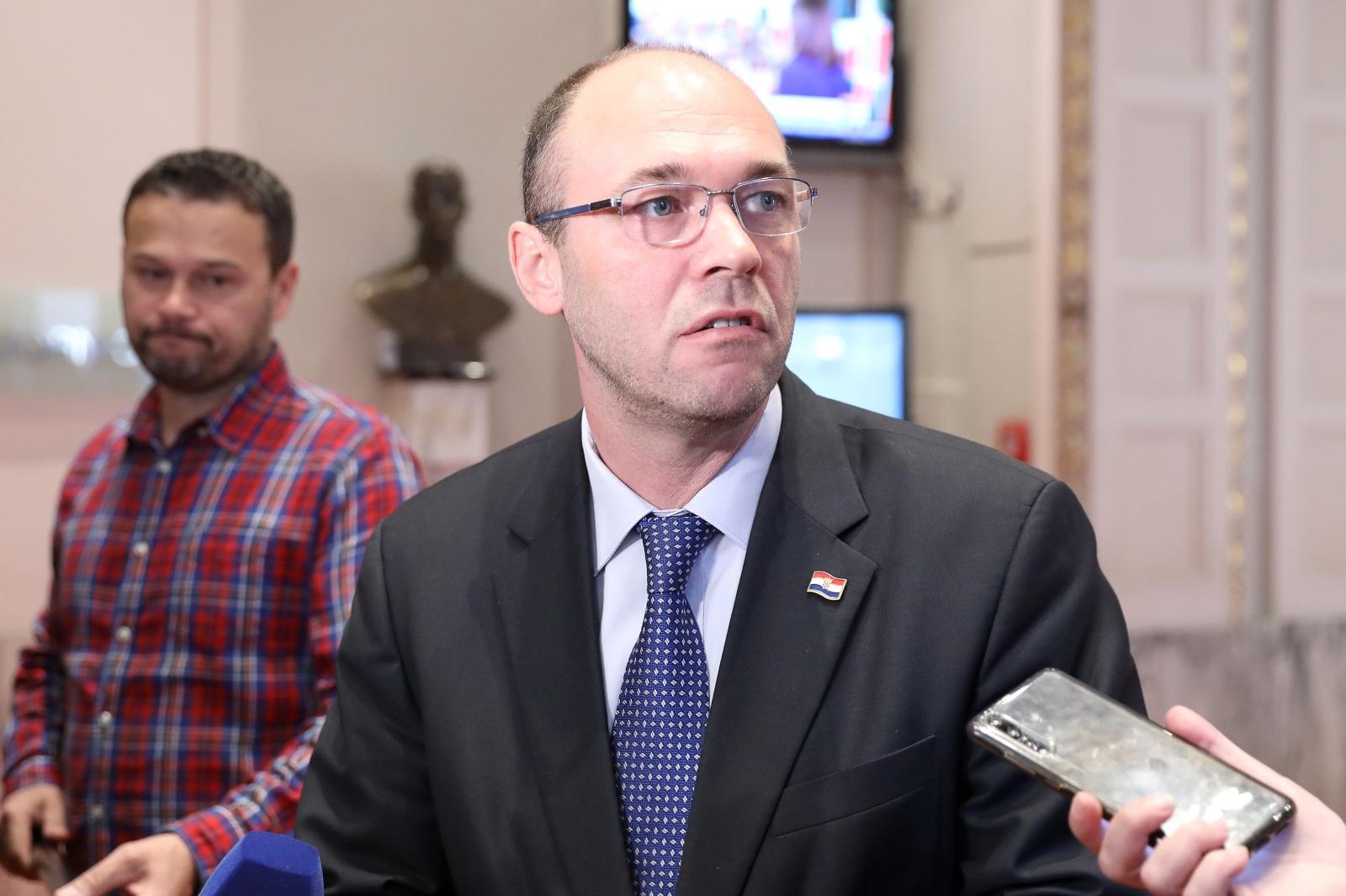 31.05.2019., Zagreb - Zastupnik Davor Ivo Stier odrzao je u Saboru konferenciju za medije .
Photo: Patrik Macek/PIXSELL