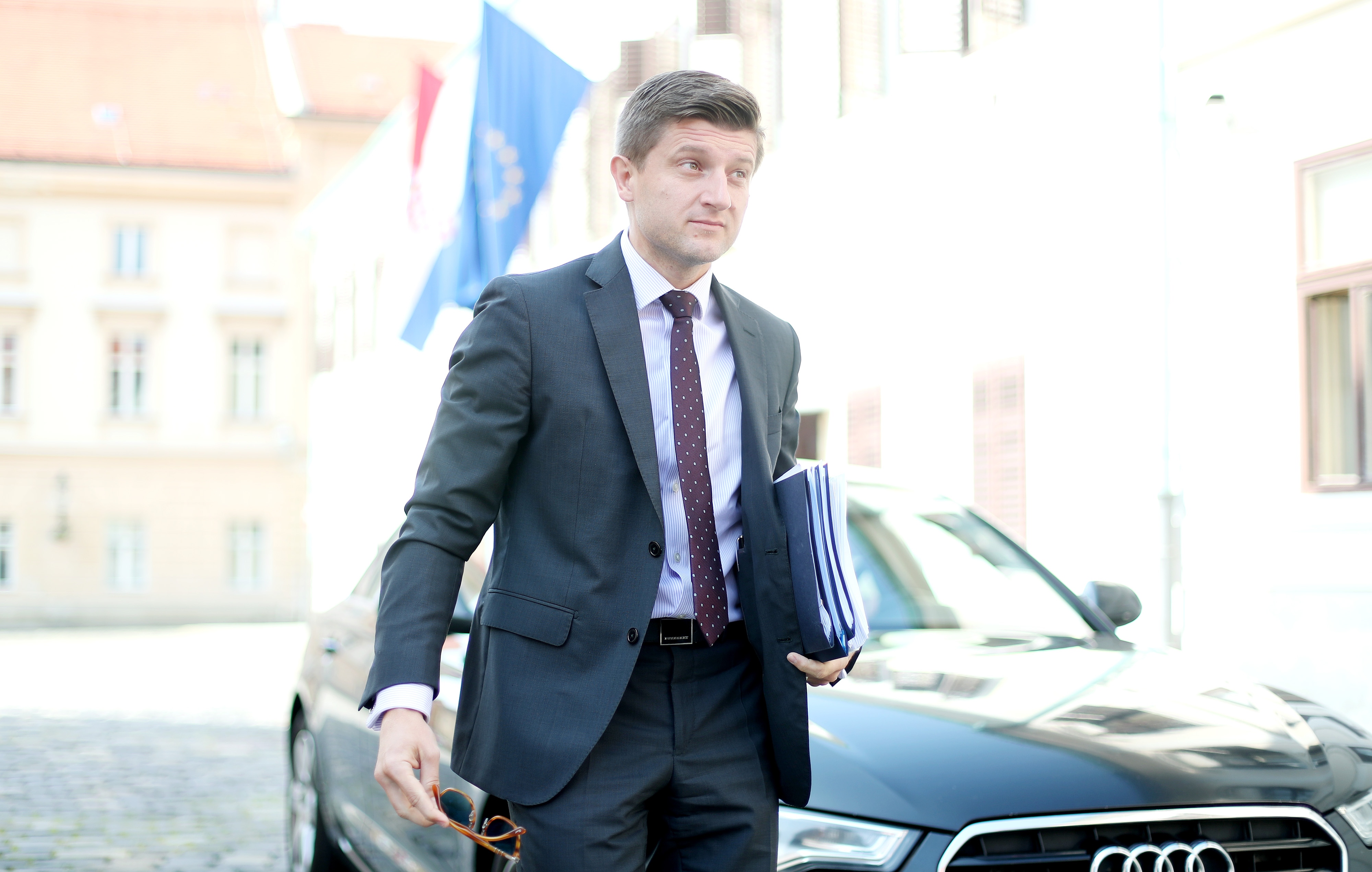 31.07.2019., Zagreb - Trg svetog Marka. Dolazak ministara na sjednicu uzeg kabineta Vlade RH. Zdravko Maric. Photo: Sanjin Strukic/PIXSELL