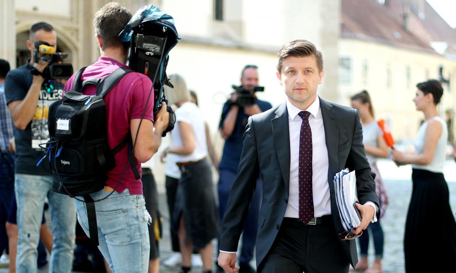 31.07.2019., Zagreb - Trg svetog Marka. Dolazak ministara na sjednicu uzeg kabineta Vlade RH. Zdravko Maric. Photo: Sanjin Strukic/PIXSELL