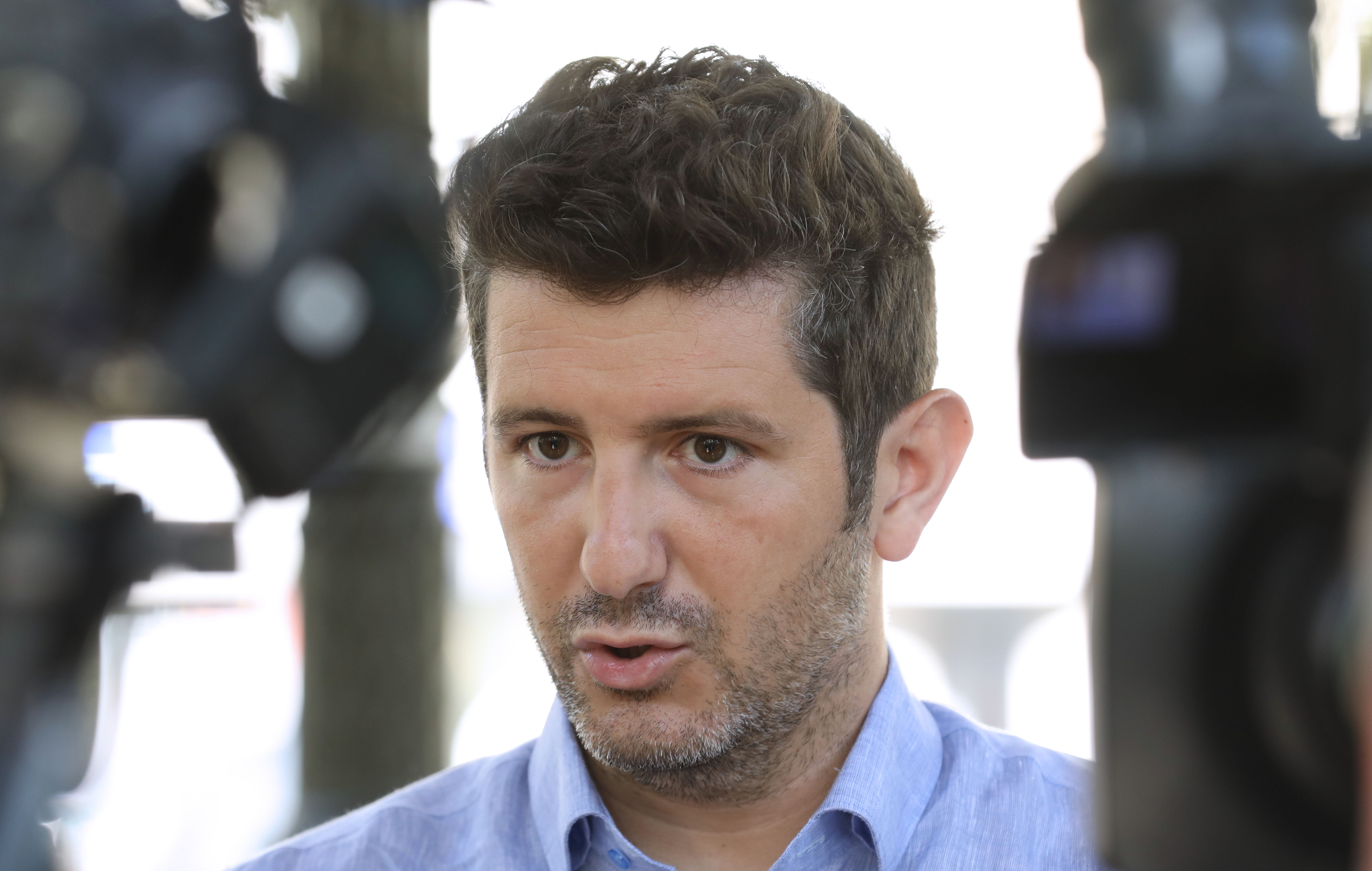 Zagreb, 07.8.2019 - Konferencija za medije nezavisnog predsjedničkog kandidata Dejana Kovača. Na fotografiji  Dejan Kovač.
 HINA/ Admir BULJUBAŠIĆ/ abu