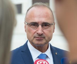 01.08.2019., Zagreb - Ministri na Trgu sv. Marka dolaze na 173. sjednicu Vlade Republike Hrvatske. Gordan Grlic Radman Photo: Davor Puklavec/PIXSELL