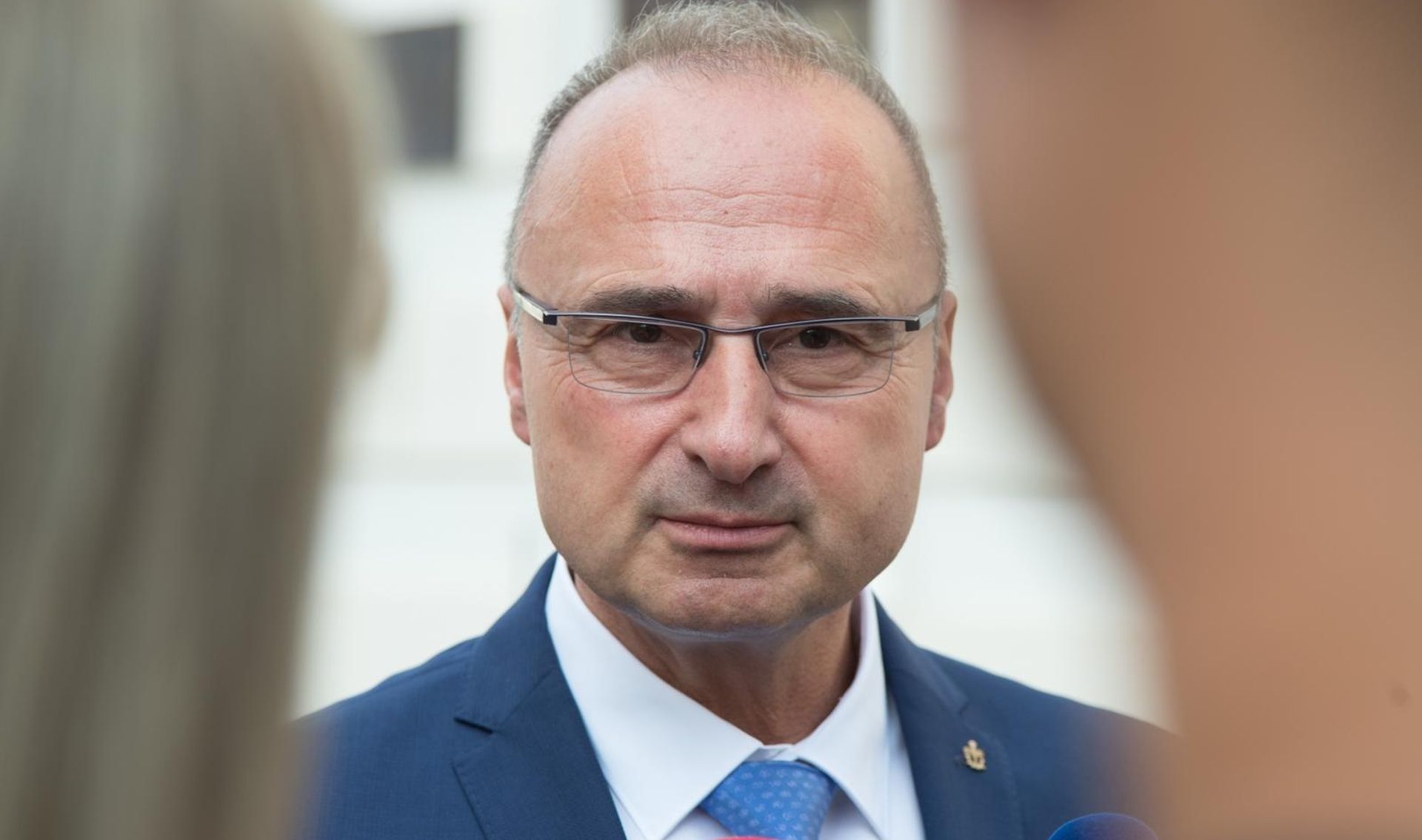01.08.2019., Zagreb - Ministri na Trgu sv. Marka dolaze na 173. sjednicu Vlade Republike Hrvatske. Gordan Grlic Radman Photo: Davor Puklavec/PIXSELL