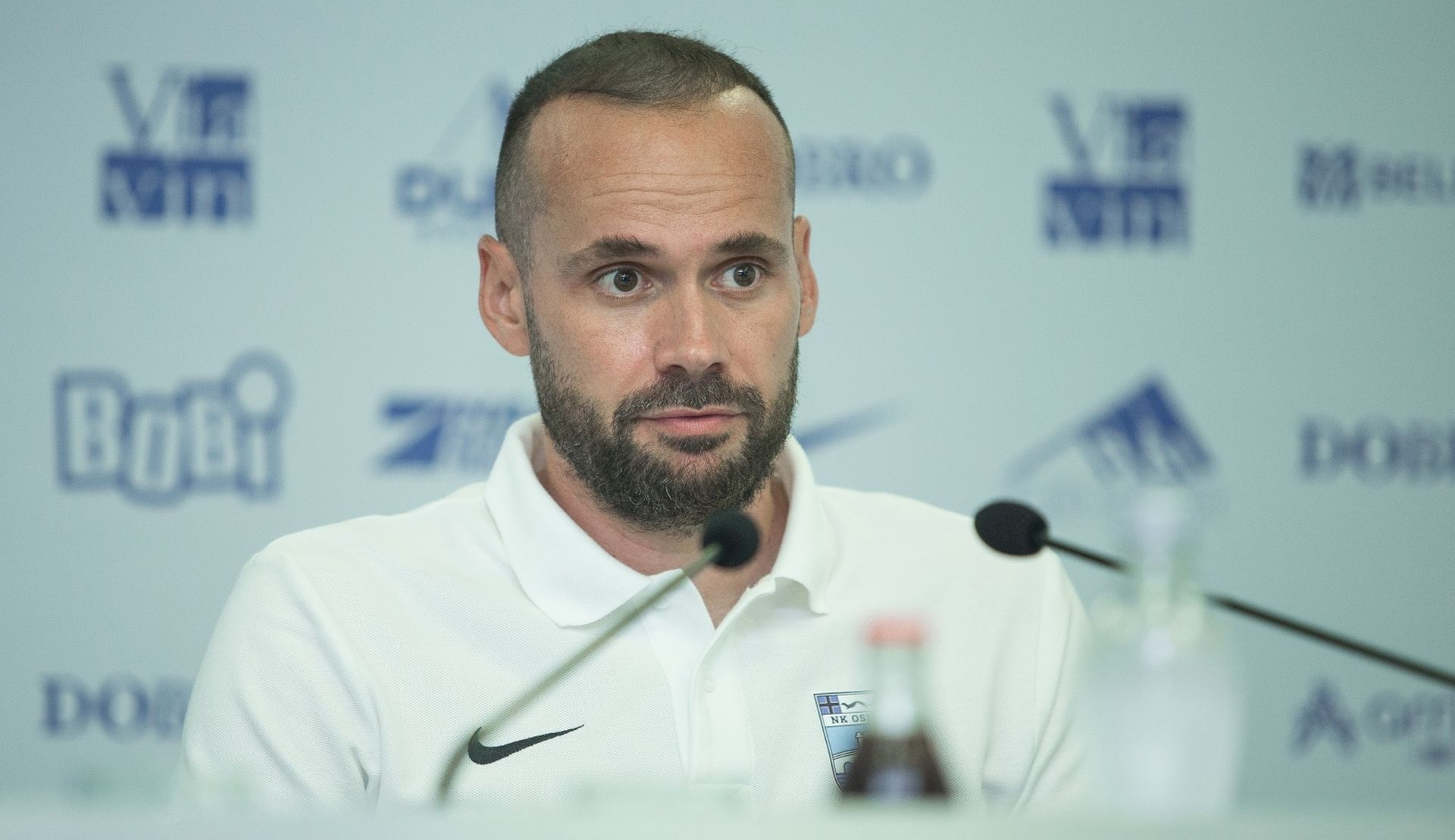 01.08.2019., stadion Gradski vrt, Osijek - Uzvratni susret 2. pretkola UEFA Europske lige, NK Osijek - CSKA Sofija. Trener Osijeka na konferenciji za medije nakon poraza na jedanaesterce Photo: Davor Javorovic/PIXSELL