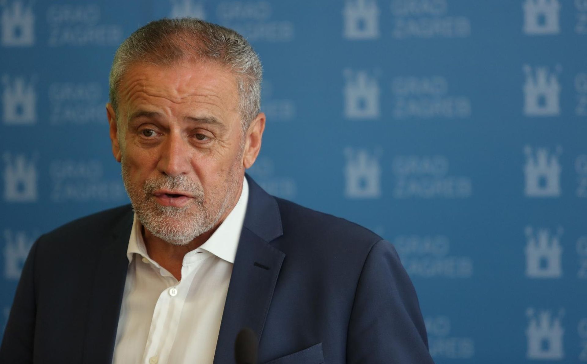 02.08.2019., Zagreb - Milan Bandic, sa suradnicima, odrzao konferenciju za novinare na temu Digitalizacija financijskog poslovanja Grada Zagreba.
Photo: Matija Habljak/PIXSELL