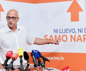 02.09.2018., Zagreb - Konferencija za medije Hrvatske narodne stranke - liberalnih demokrata na kojoj je govorio predsjednik stranke Ivan Vrdoljak. 
Photo: Sandra Simunovic/PIXSELL