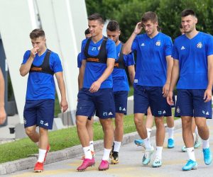 04.08.2019., stadion Maksimir, Zagreb - Igrac GNK Dinama sa predstavnicima medija prije utakmice treceg pretkola Lige Prvaka izmedju GNK Dinama - Ferencvarosi TC. Nikola Moro. 
Photo: Luka Stanzl/PIXSELL