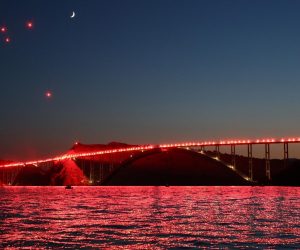04.08.2019., Krcki Most -  Uoci Dana domovinske zahvalnosti i ove godine Klub navijaca Armada, Plavo bijeli otok i Vavek vjerna Kirija organiziraju sad vec tradicionalnu bakljadu na Krckom mostu 4. kolovoza u 21h.  Photo: Nel Pavletic/PIXSELL