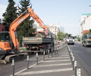 06.08.2019., Zagreb - Zapoceli radovi na sanaciji kolnika u Ulici grada Vukovara, na dionici od Savske ceste do Ozaljske. Photo: Davor Puklavec/PIXSELL