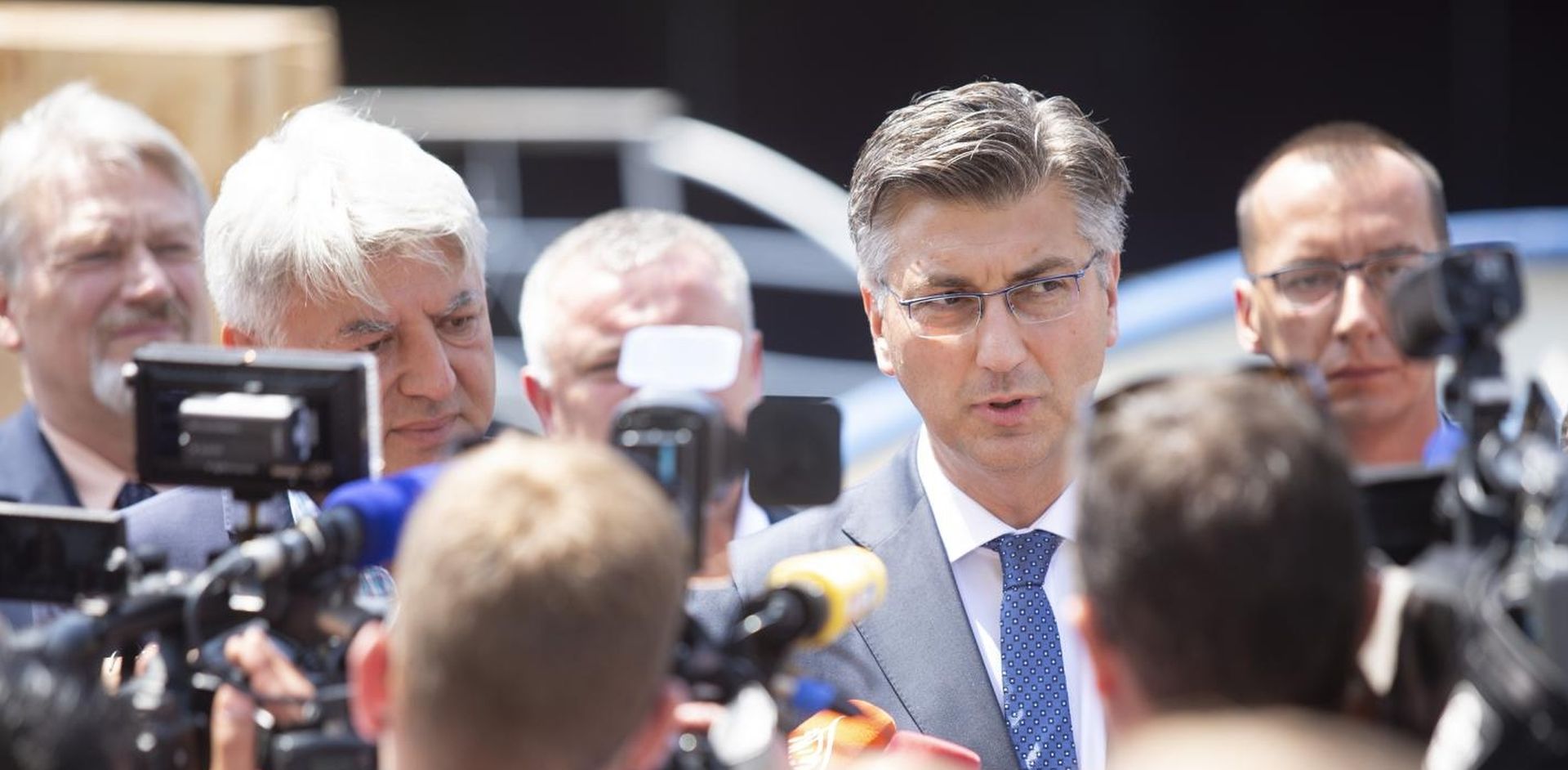 06.08.2019., Rijeka - Obilazak brodogradilista 3. maj. Zupan primorsko-goranske zuapnije Zlatko Komadina, Predsjednik Vlade Andrej Plenkovic. Photo: Nel Pavletic/PIXSELL