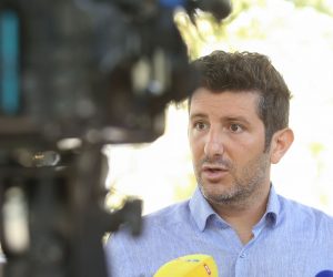 07.08.2019., Zagreb - Na Paviljonu na Zrinjevcu predstavljen je predsjednicki kandidat HSLS-a za predsjednicke izbore, Dejan Kovac. Photo: Luka Stanzl/PIXSELL