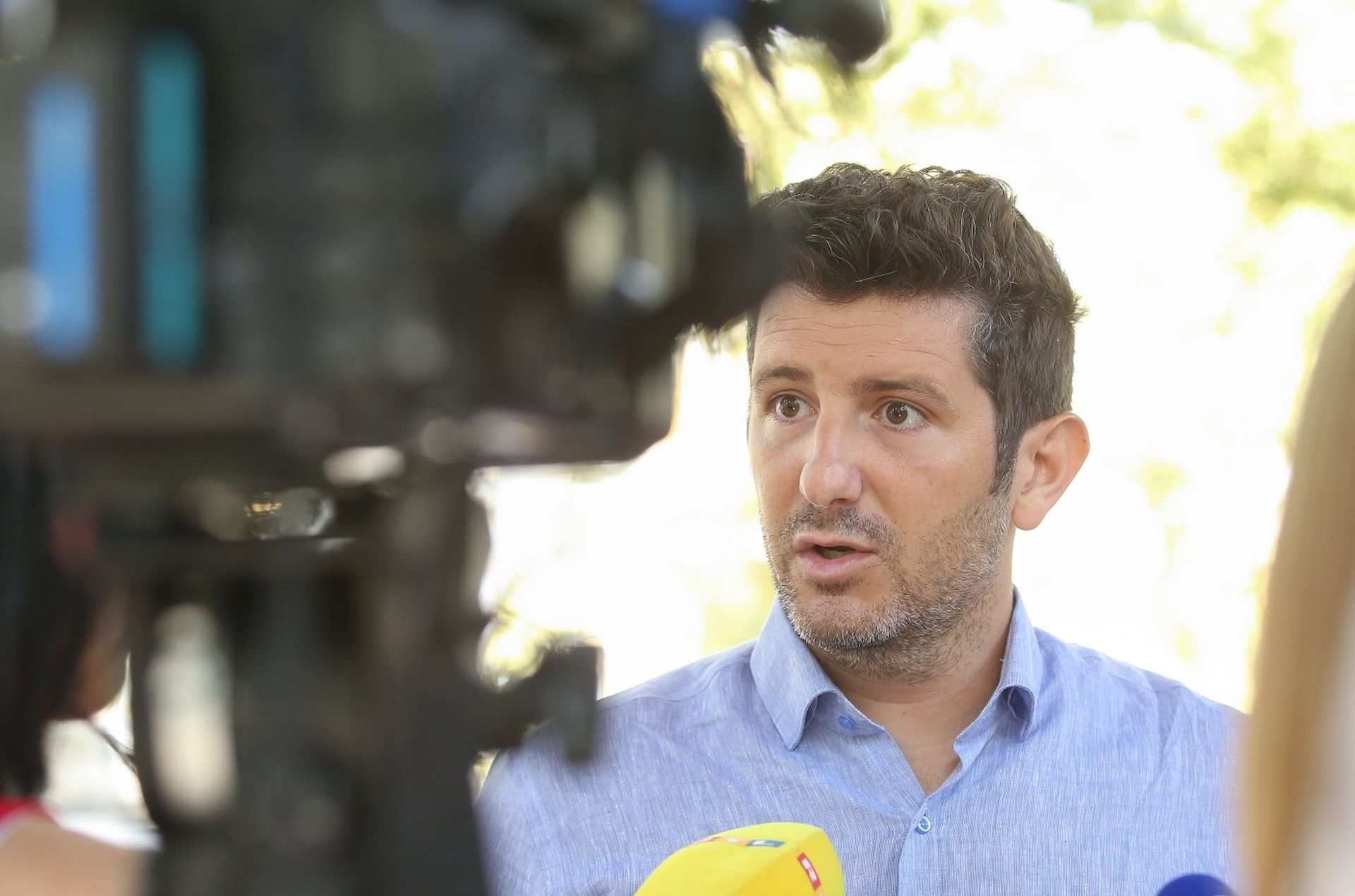 07.08.2019., Zagreb - Na Paviljonu na Zrinjevcu predstavljen je predsjednicki kandidat HSLS-a za predsjednicke izbore, Dejan Kovac. Photo: Luka Stanzl/PIXSELL