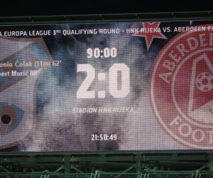08.08.2019., stadion Rujevica, Rijeka - Prva utakmica 3. pretkola Europske lige, HNK Rijeka - Aberdeen FC. 
Photo: Nel Pavletic/PIXSELL
