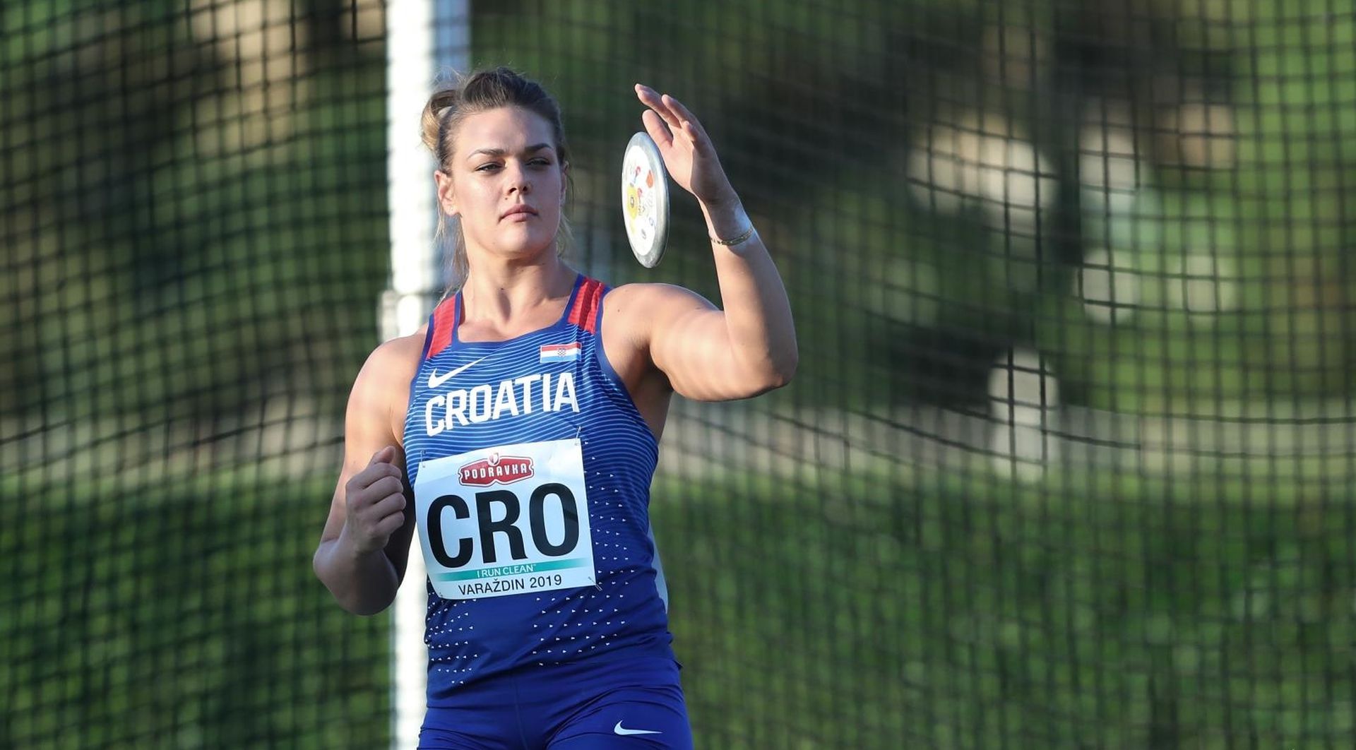 10.08.2019., Varazdin - stadion Sloboda. Ekipno prvenstvo Europe u atletici - druga liga. Sandra Perkovic. Photo: Sanjin Strukic/PIXSELL