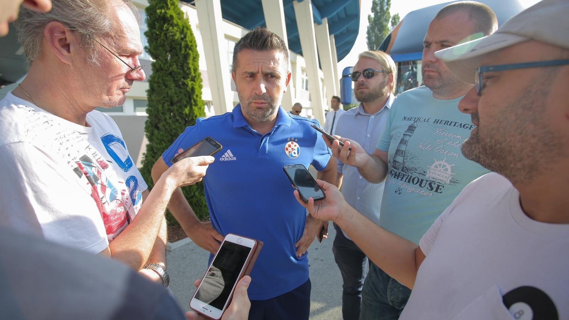 12.08.2019., Zagreb - Pod juznom tribinom stadiona Dinamo Nenad Bjelica je dao izjava za medije uoci odlaska GNK Dinamo na uzvratne utakmice 3. pretkola UEFA Lige prvaka. 
Photo: Tomislav Miletic/PIXSELL